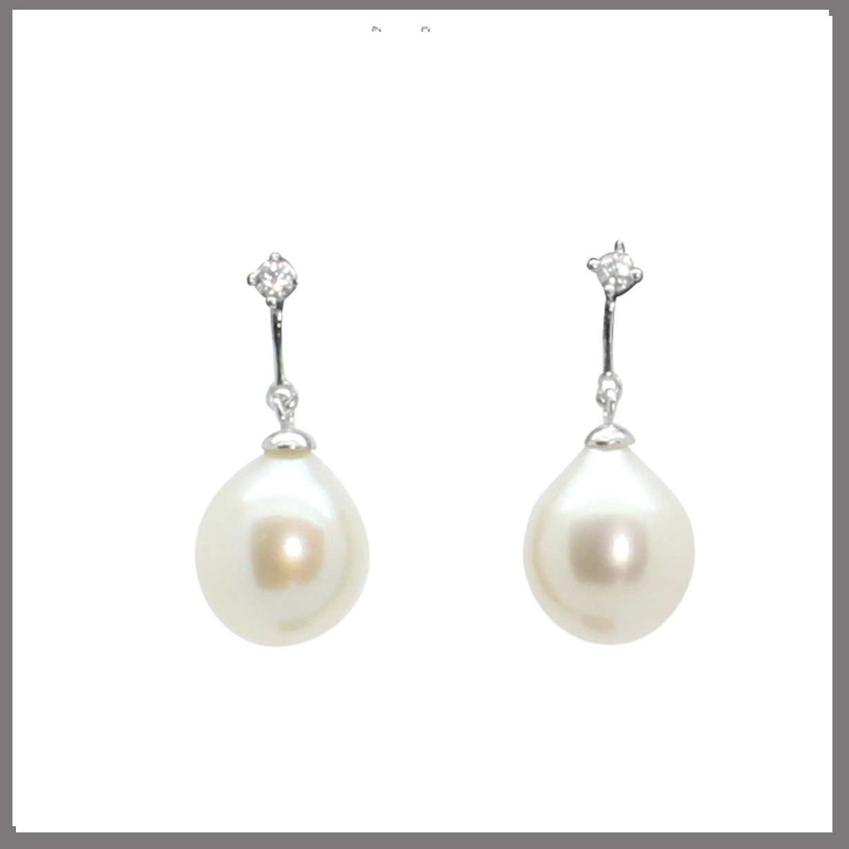 Lido Pearls YP031E - White Pearl Drop Earrings - Lido Collection